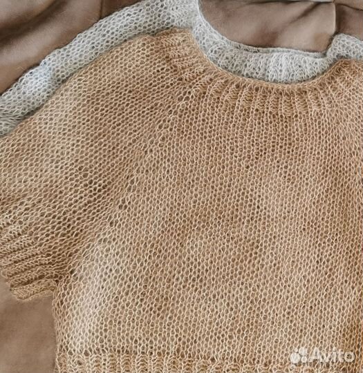 Вязаный топ паутинка оверсайз