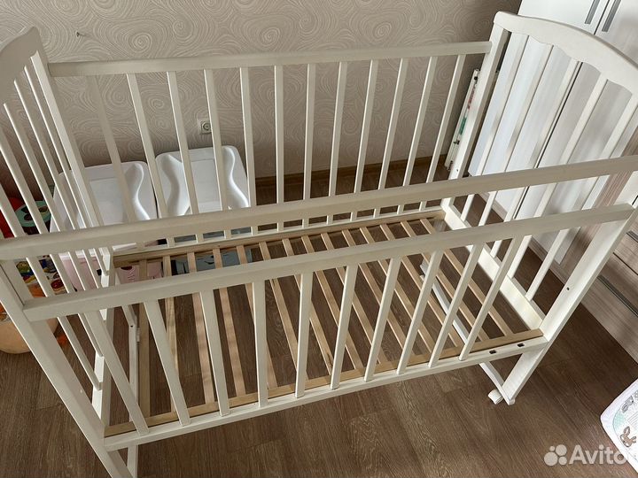 Кроватка детская Золушка 160х120 см Ormatek Белый