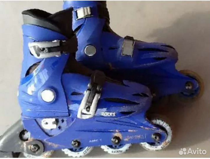 Роликовые коньки+наколенники