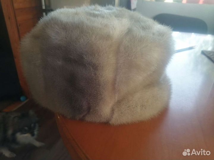 Норковая шапка мужская 56-57