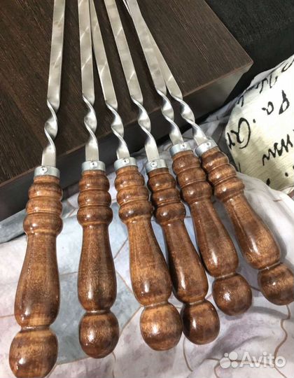 Шампура 8шт новые из нержавейки