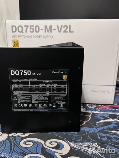 Блок питания deepcool DQ750 черный