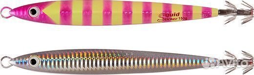 Кальмарница asari Squid Stinger 150гр, Shinning pink Lumo glow