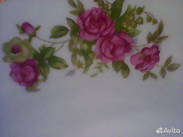 Тарелки фарфоровые Япония Диам 23см (Цена за 6 шт)