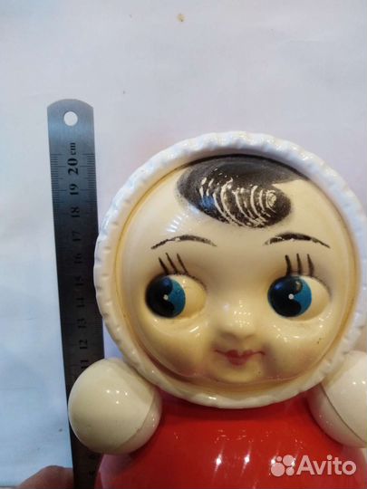 Игрушка неваляшка СССР, 21 см.,пластмасса