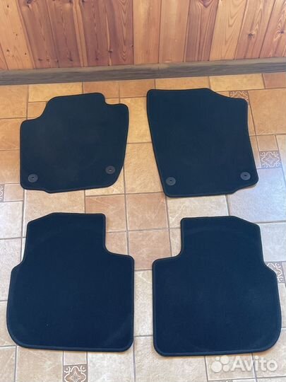Ворсовые коврики volkswagen polo skoda rapid
