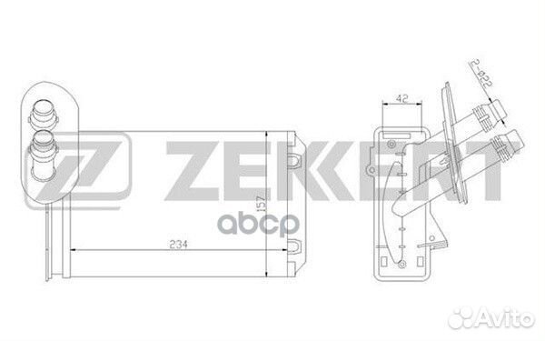Радиатор отопителя / Теплообменник печки MK5035