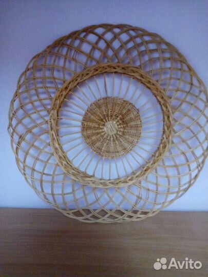 Панно плетеное из соломы