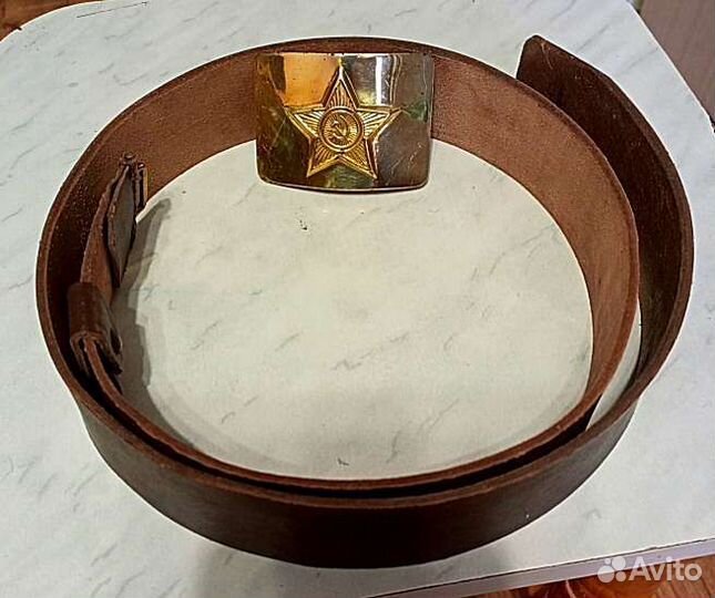Ремень солдатский кожаный СССР