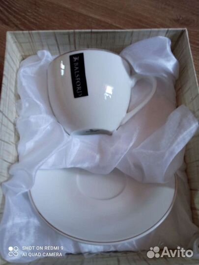 Фарфоровая чайная пара