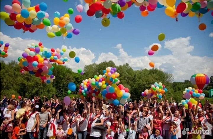 Шары с гелием на 1 сентября