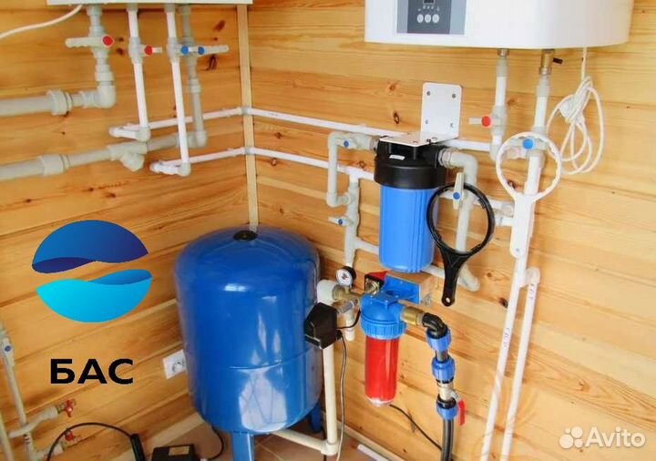 Очистка воды из скважины для коттеджа умягчения