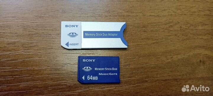 Sony memory stick duo карта памяти + адаптер