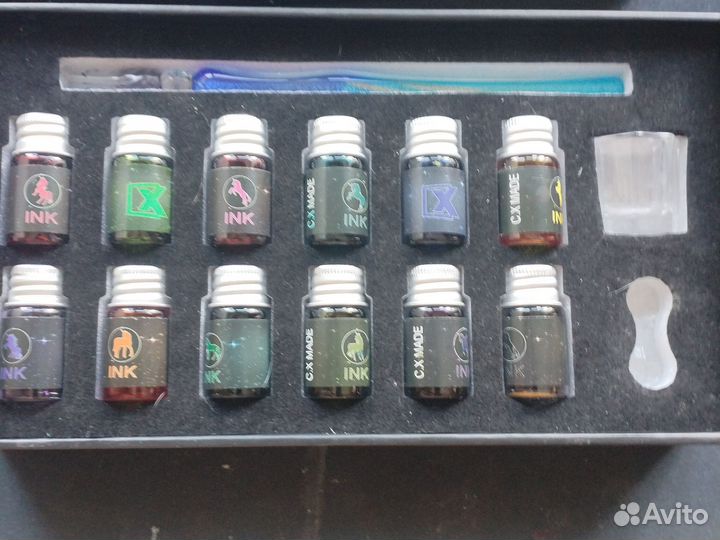 Стеклянное перо для рисование axearte