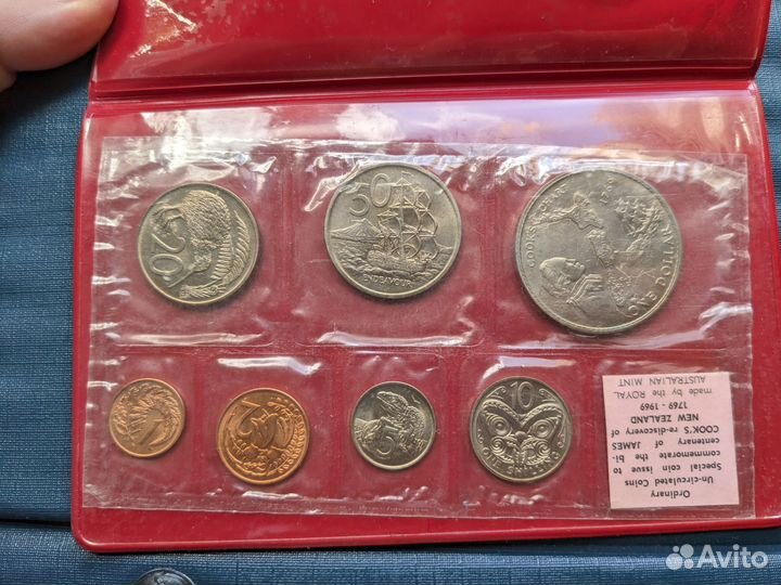 Набор монет Новая Зеландия 1969 Кук