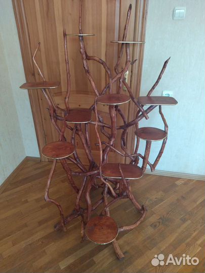 Подставки для цветов, деревянные