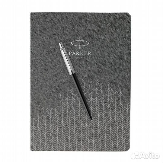 Подарочный набор: Шариковая ручка Parker Jotter + ежедневник, серый
