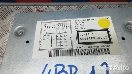 Магнитола seat altea 1 (4BR12I401)