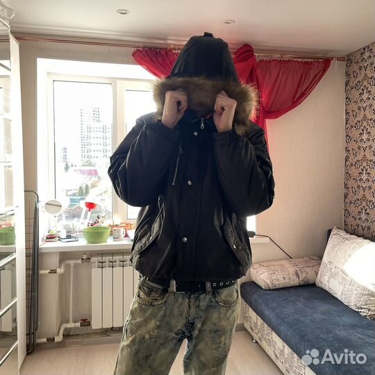 Куртка Бомбер N2B мех архив type balenciaga alpha