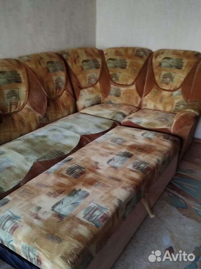Угловой диван бу+кресло