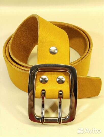 Мужской кожаный ремень ручной работы