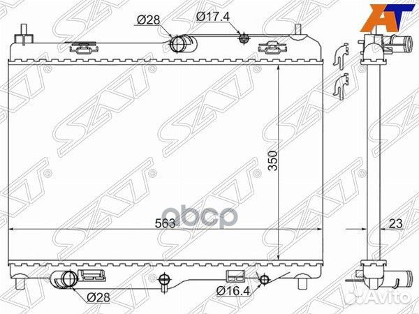 Радиатор Ford Fiesta 08-19 / EcoSport 14-23