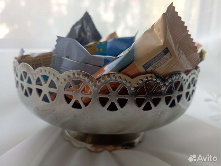 Ваза для фруктов на ножке СССР