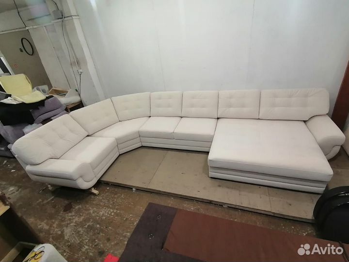 Перетяжка углового дивана