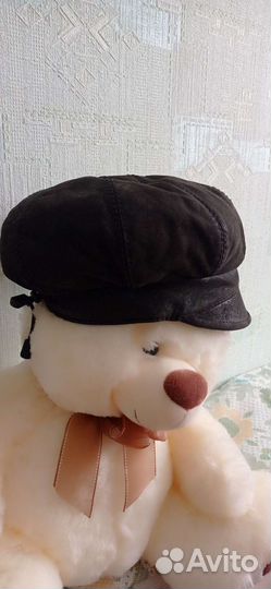Кепка берет женская натуральная замша