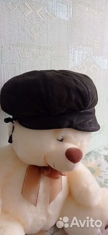 Кепка берет женская натуральная замша