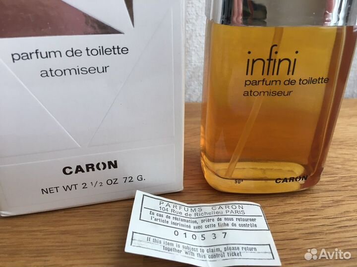 Infini Caron PDT Винтаж 72мл Газ