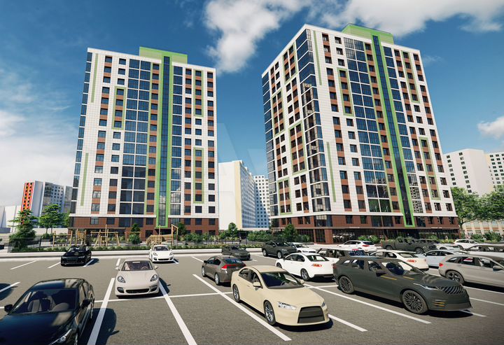 2-к. квартира, 59,5 м², 5/16 эт.