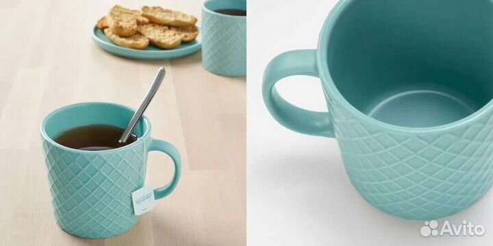 Кружки и тарелки десертные икеа