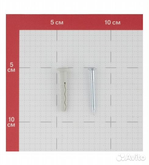 Дюбель-гвоздь 6x40 мм грибовидная манжета нейлон