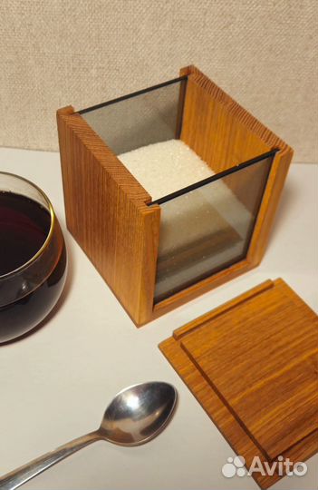 Сахарница из дерева, #декордерево для кухни