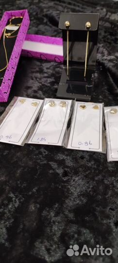 Золотые серьги