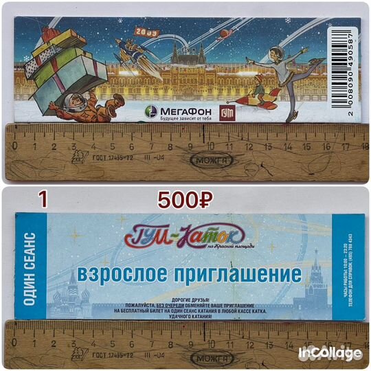 Билет на каток 2009