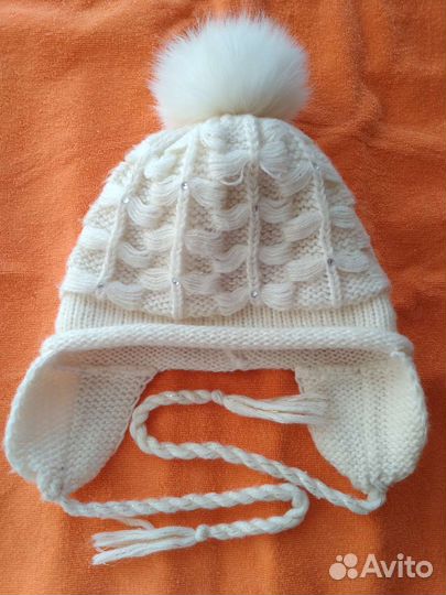 Шапка зимняя для девочки Pilguni 3-5 лет
