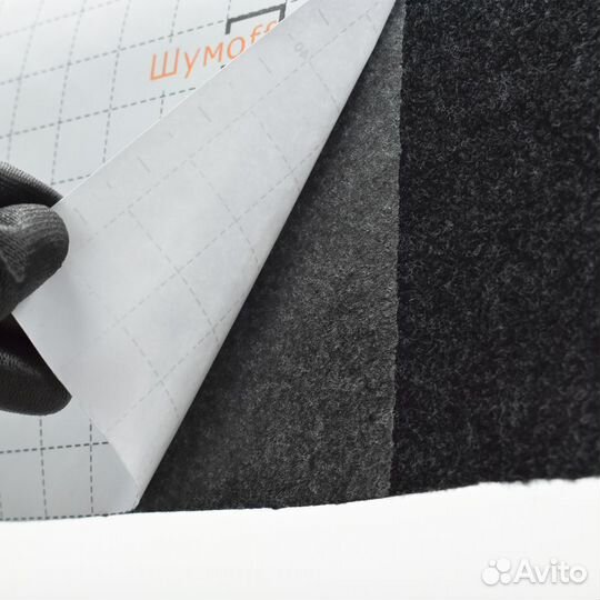 Карпет акустический графит 1,25х1м Шумофф