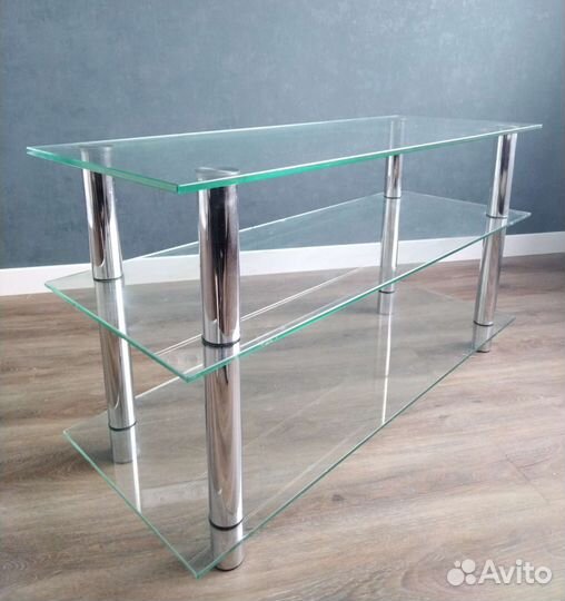 Стеклянная тумба под тв