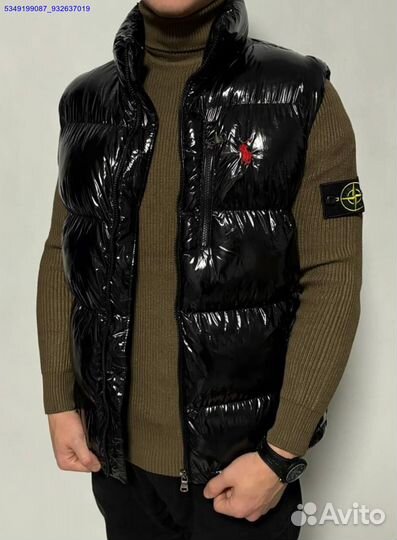 Модная жилетка Polo Ralph Lauren с эффектом глянца