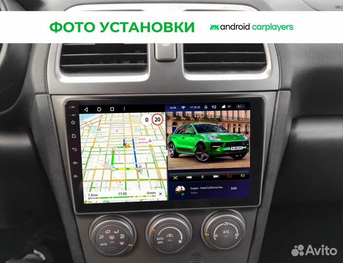 Магнитола 2.32 IPS Subaru Impreza GD GG 2002-2007