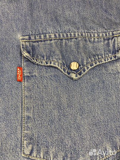 Винтажная джинсовая рубашка levis