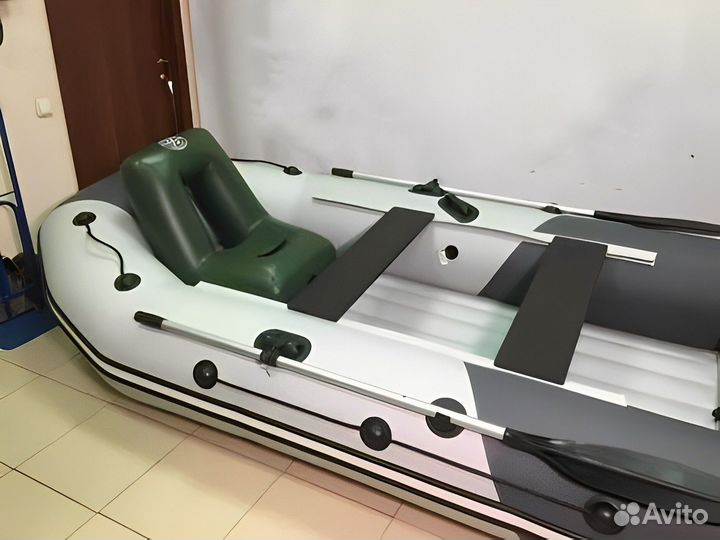 Лодка пвх Таймень LX 3400 ск Графит/светло-серый