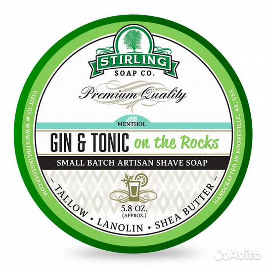 Мыло для бритья Stirling Gin and Tonic on the Rock