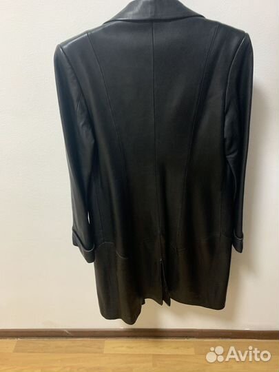 Плащ кожаный