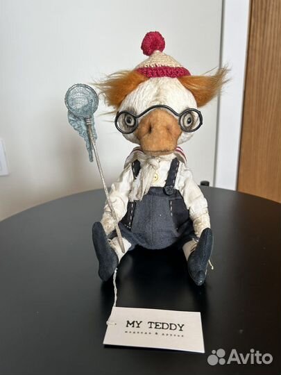 Тедди утенок Тим ручная авторская работа