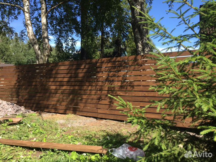 Забор евроштакетник