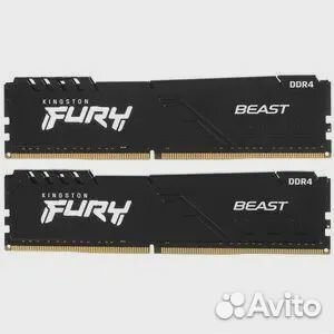 Оперативная память ddr4 Kingston fury 16gb