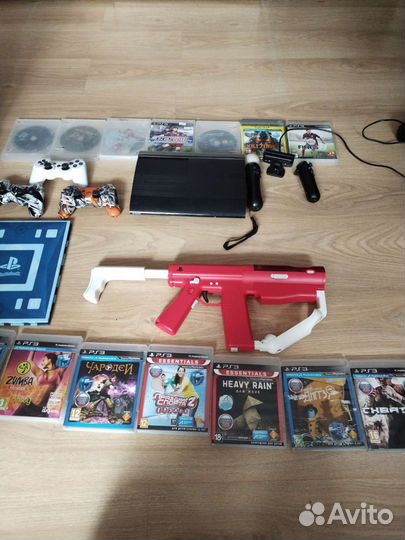 Игровая приставка ps3 super slim прошитая